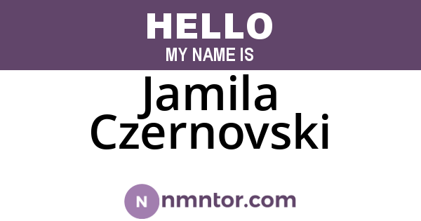 Jamila Czernovski