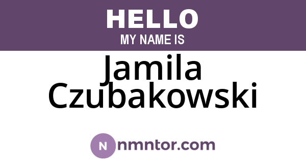 Jamila Czubakowski
