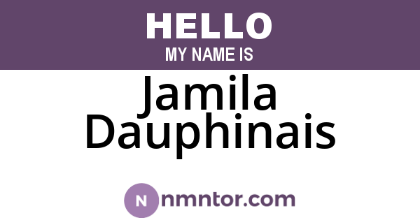 Jamila Dauphinais