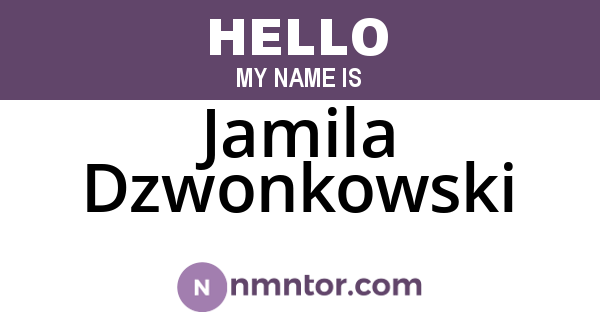 Jamila Dzwonkowski