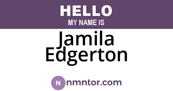 Jamila Edgerton