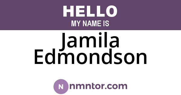 Jamila Edmondson