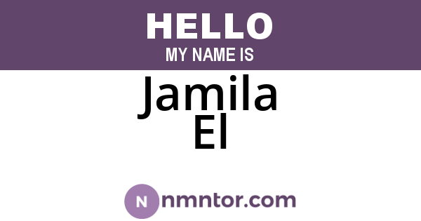 Jamila El
