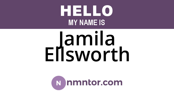 Jamila Ellsworth