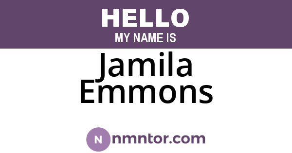 Jamila Emmons