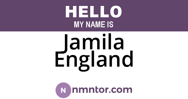Jamila England
