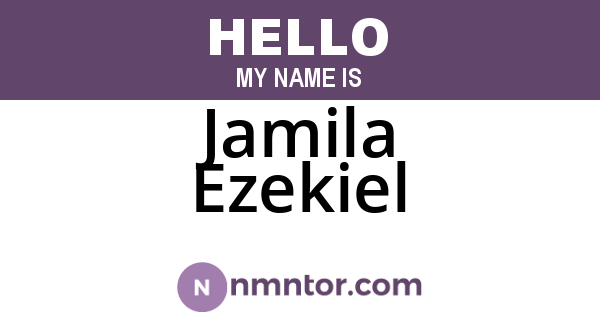 Jamila Ezekiel
