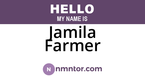 Jamila Farmer