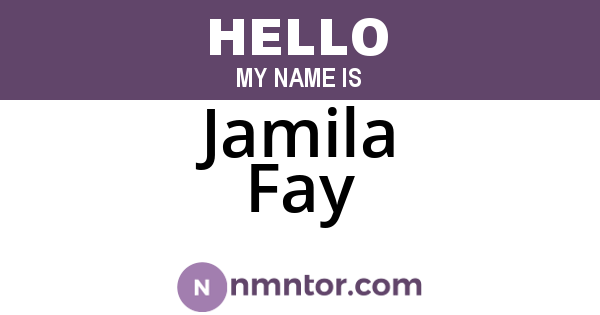 Jamila Fay