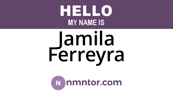 Jamila Ferreyra