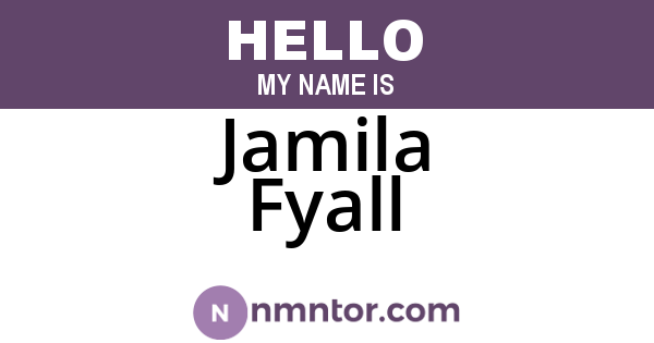 Jamila Fyall