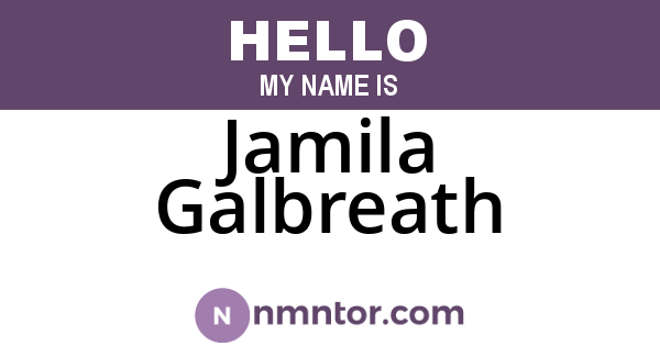 Jamila Galbreath