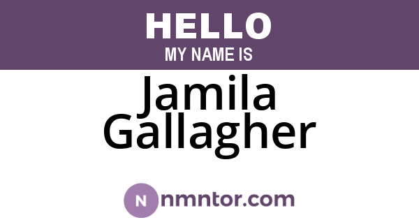 Jamila Gallagher
