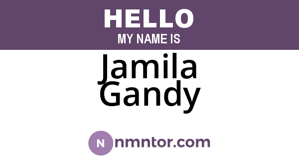 Jamila Gandy