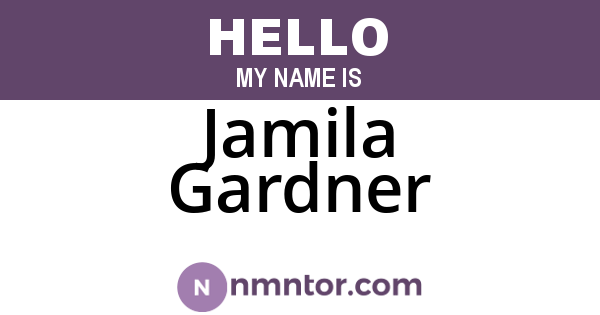 Jamila Gardner