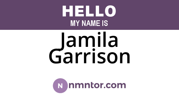 Jamila Garrison