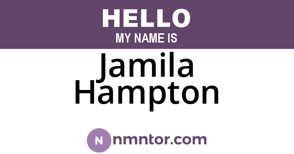 Jamila Hampton