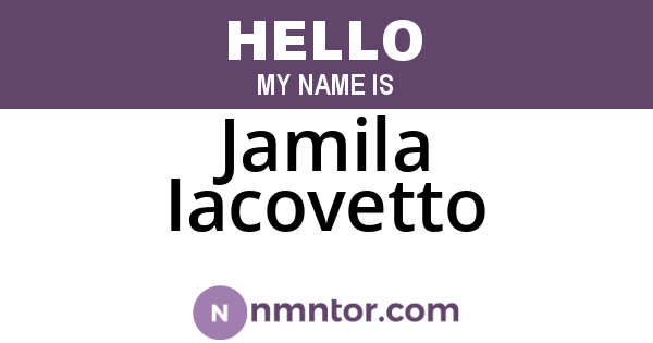 Jamila Iacovetto