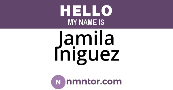 Jamila Iniguez