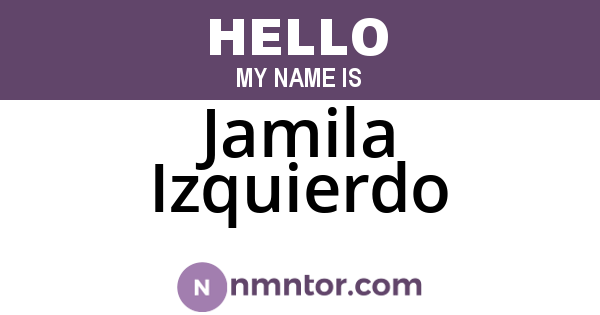 Jamila Izquierdo