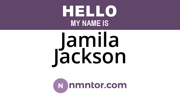 Jamila Jackson