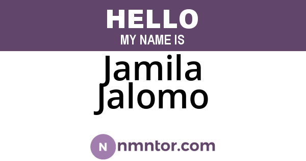 Jamila Jalomo