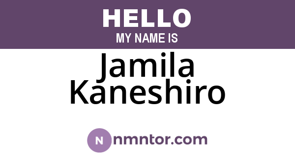 Jamila Kaneshiro