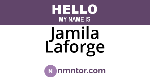 Jamila Laforge