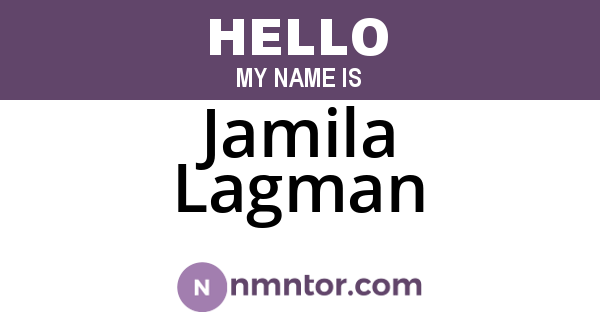 Jamila Lagman