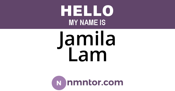 Jamila Lam