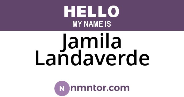 Jamila Landaverde