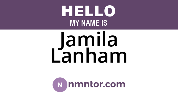 Jamila Lanham