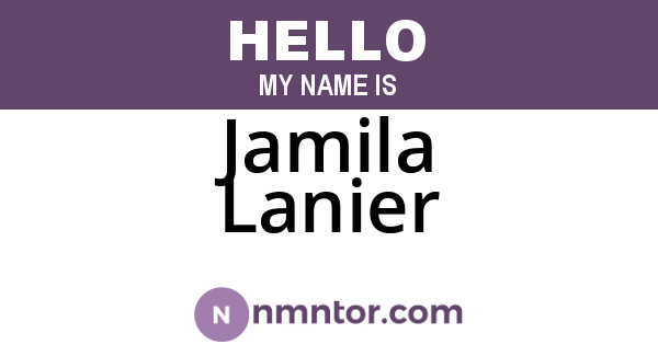 Jamila Lanier