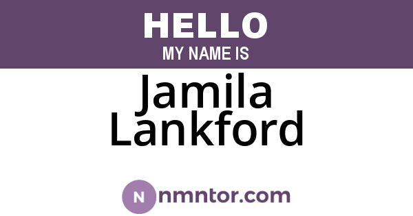 Jamila Lankford