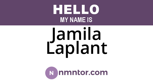 Jamila Laplant