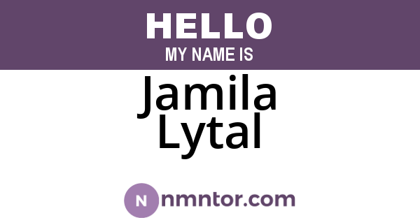 Jamila Lytal