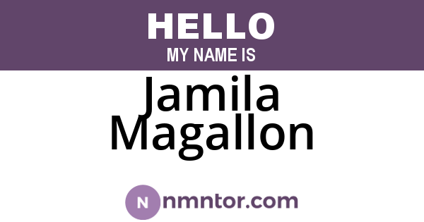 Jamila Magallon