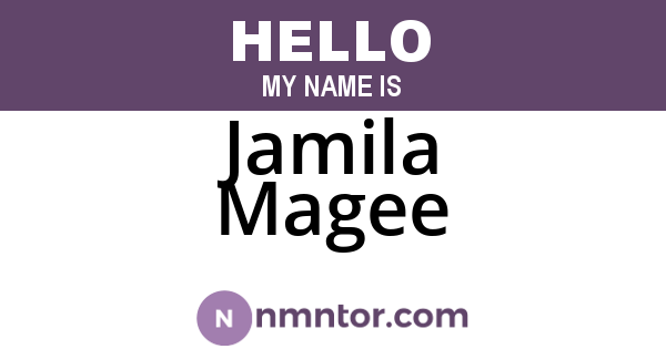 Jamila Magee