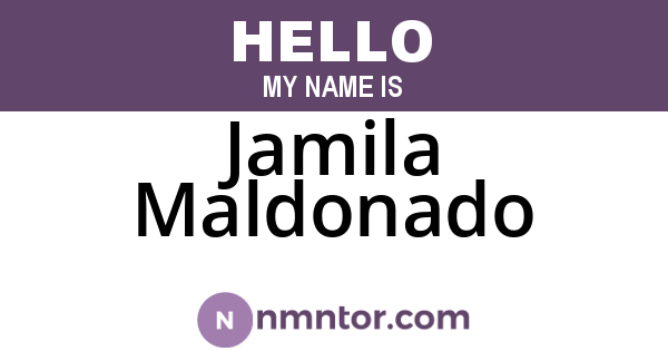 Jamila Maldonado