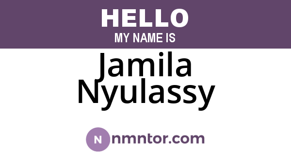 Jamila Nyulassy