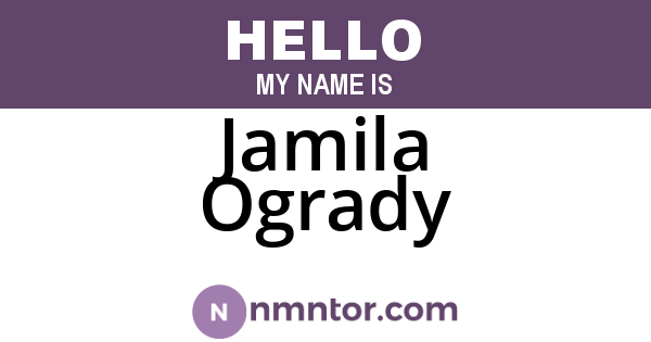 Jamila Ogrady