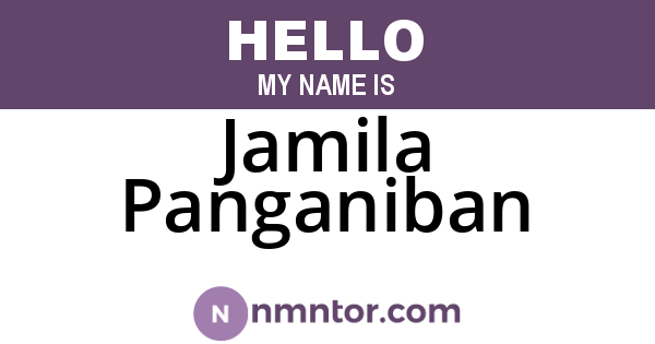 Jamila Panganiban
