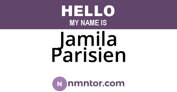 Jamila Parisien