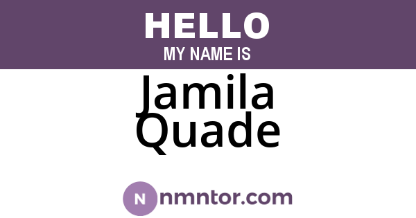 Jamila Quade