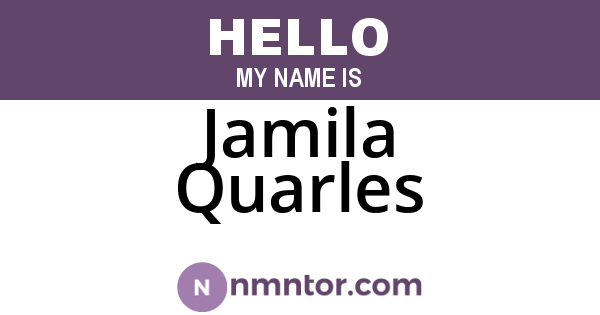 Jamila Quarles