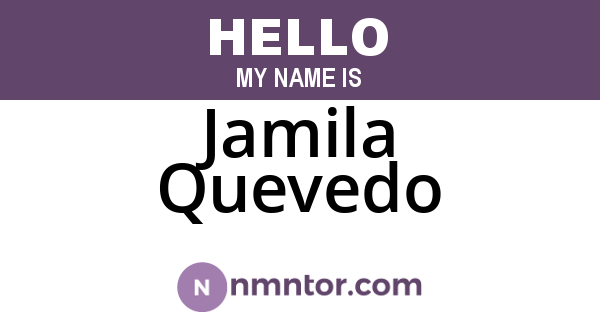 Jamila Quevedo