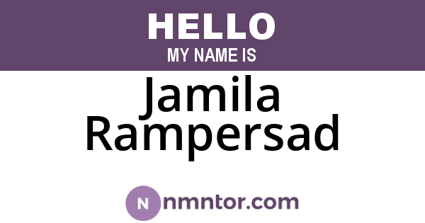 Jamila Rampersad