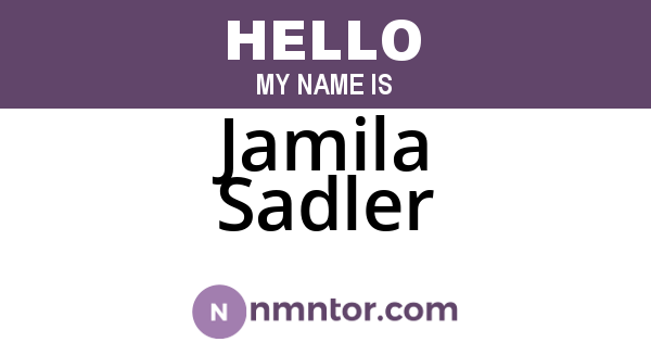 Jamila Sadler