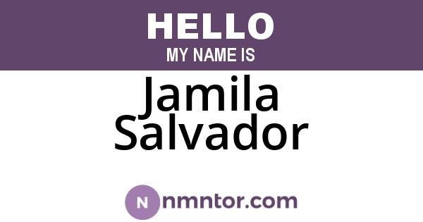 Jamila Salvador