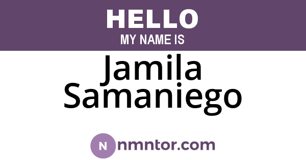 Jamila Samaniego